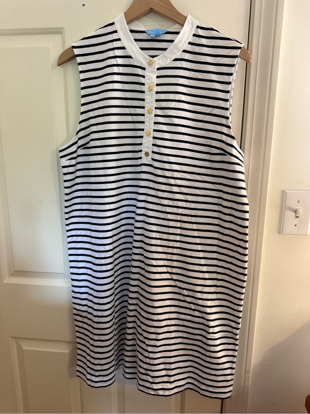 Draper James Navy & White Beach Cover up